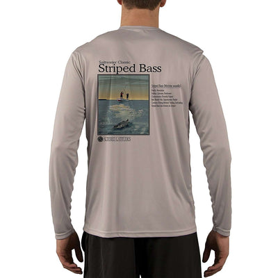 Saltwater Classic Striped Bass Men's UPF 50+ Long Sleeve T-Shirt