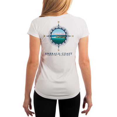 Compass Vintage Emerald Coast Women's UPF 50+ Short Sleeve T-shirt