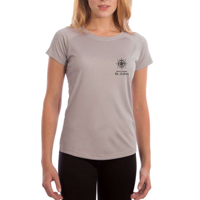 Island Classics St. John Women's UPF 50+ UV Sun Protection Classic Fit Short Sleeve T-shirt