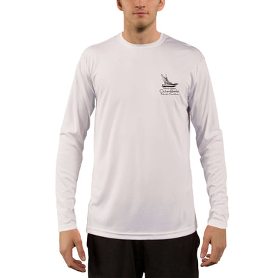 Vintage Destination Outer Banks Men's UPF 50+ UV Sun Protection Long Sleeve T-Shirt