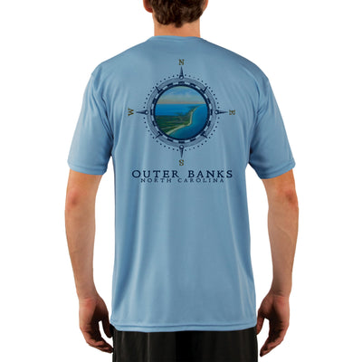 Compass Vintage Outer Banks Men's UPF 50+ Short Sleeve T-shirt