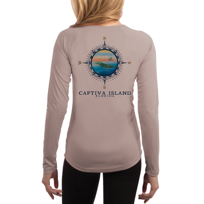 Compass Vintage Captiva Island Women's UPF 50+ Classic Fit Long Sleeve T-shirt