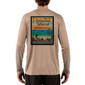 Vintage Destination Paradise Island Men's UPF 5+ UV Sun Protection Long Sleeve T-Shirt - Altered Latitudes