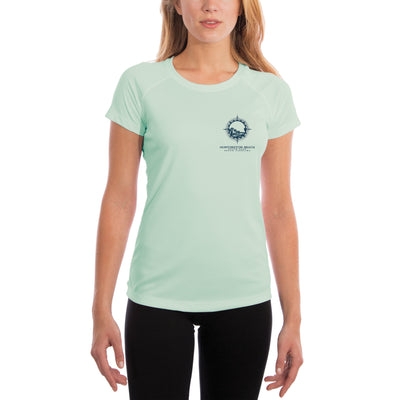 Compass Vintage Huntington Beach  Women's UPF 50+ Classic Fit Short Sleeve T-shirt