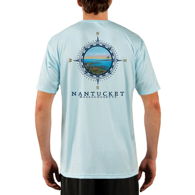 Compass Vintage Nantucket Men's UPF 50+ Short Sleeve T-shirt