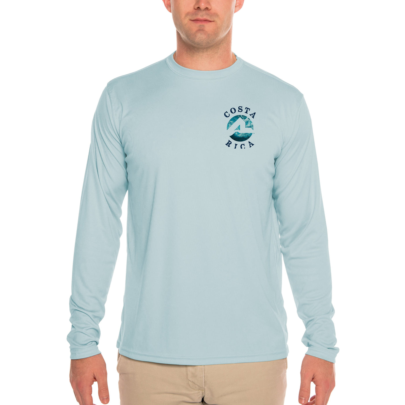 Fish Charts Costa Rica Men's UPF 50+ Long Sleeve T-Shirt