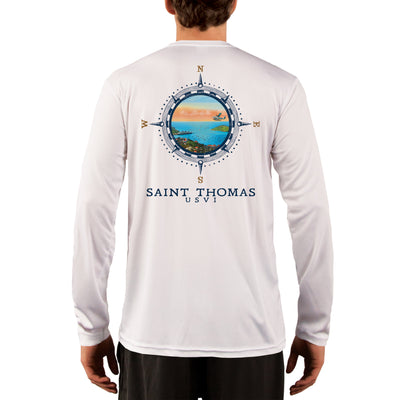 Compass Vintage Saint Thomas Men's UPF 50+ Long Sleeve T-Shirt