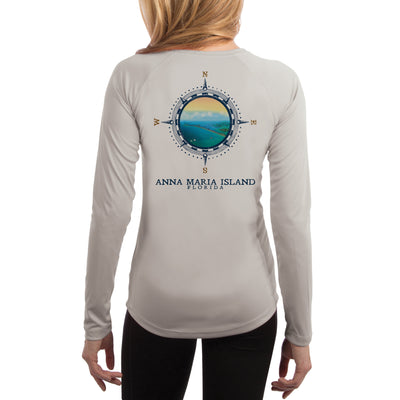 Compass Vintage Anna Maria Island Women's UPF 50+ Long Sleeve T-shirt