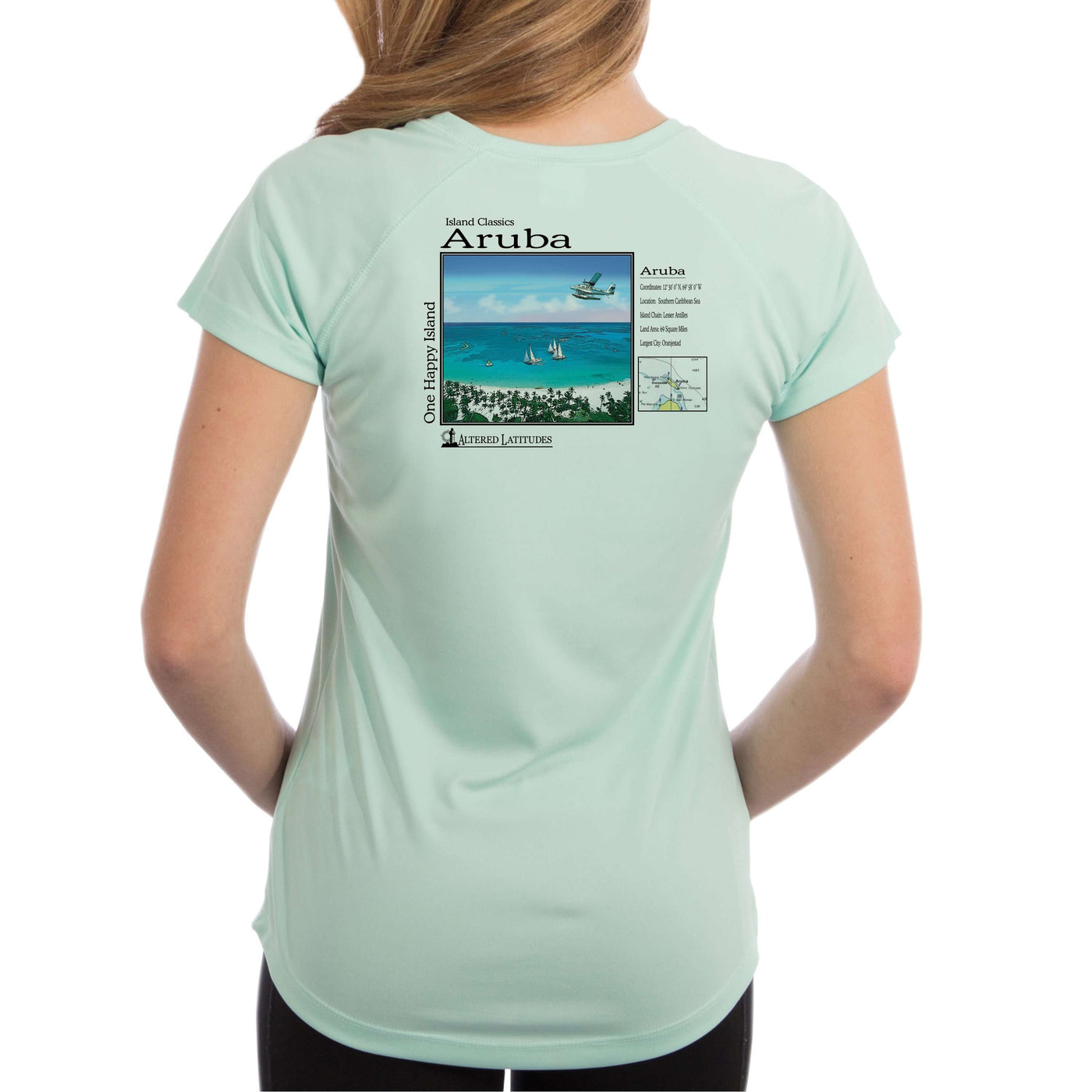 Island Classics Aruba Women's UPF 50+ Classic Fit Short Sleeve T-shirt