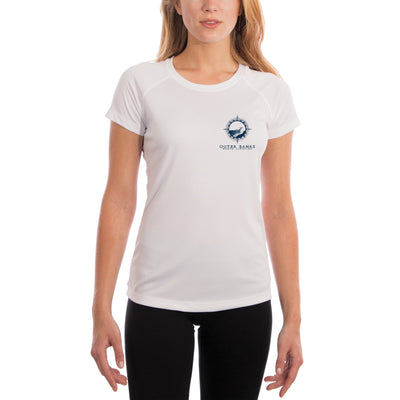 Compass Vintage Outer Banks Women's UPF 50+ Classic Fit Short Sleeve T-shirt