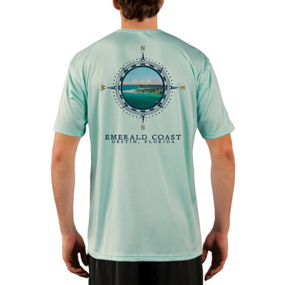 Compass Vintage Emerald Coast Men's UPF 50+ Short Sleeve T-shirt