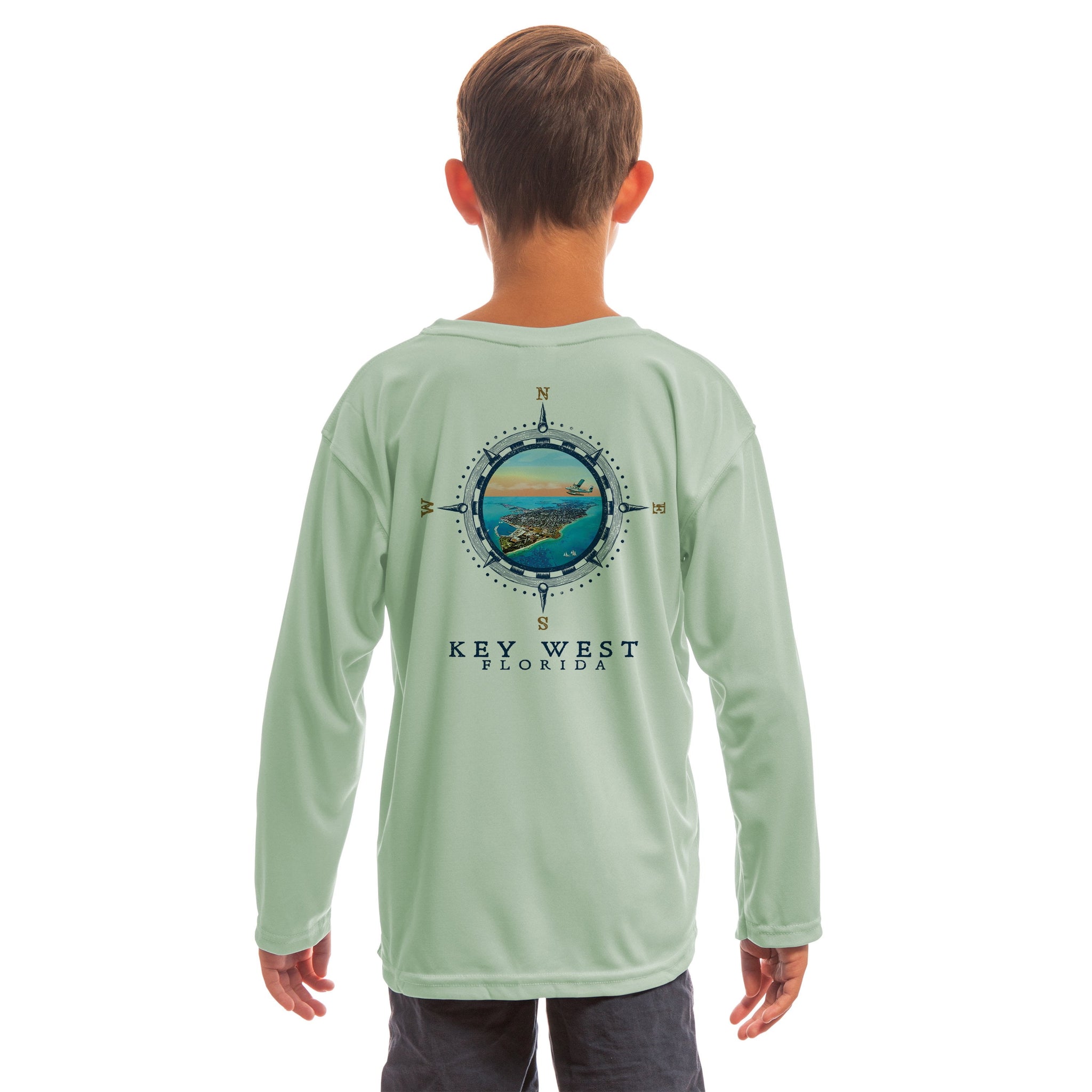 Compass Vintage Key West Youth UPF 50 Long Sleeve