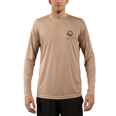 Compass Vintage Sanibel Island Men's UPF 50+ Long Sleeve T-Shirt