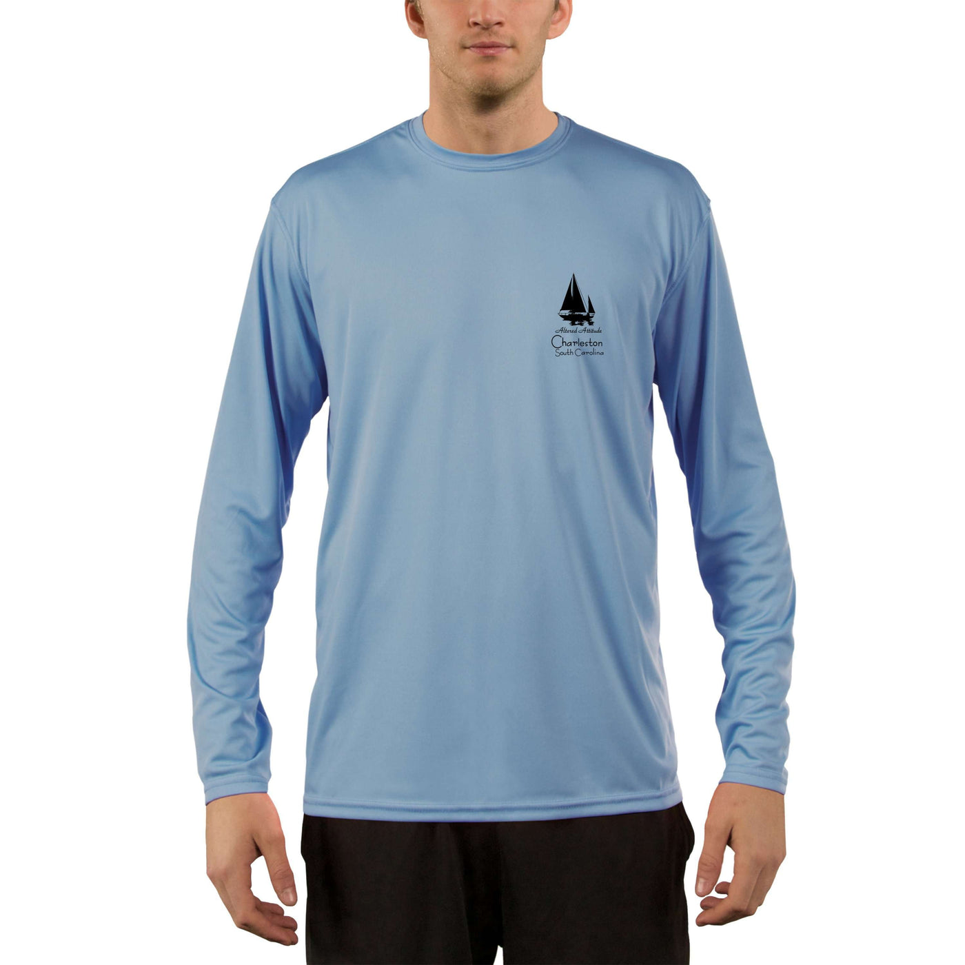 Vintage Destination Charleston Men's UPF 50+ UV Sun Protection Long Sleeve T-Shirt
