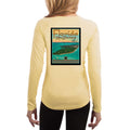 Vintage Destination Key Biscayne Women's UPF 5+ UV Sun Protection Long Sleeve T-shirt - Altered Latitudes