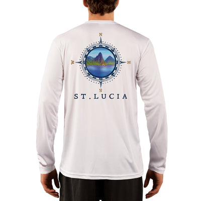 Compass Vintage St.Lucia Men's UPF 50+ Long Sleeve T-Shirt