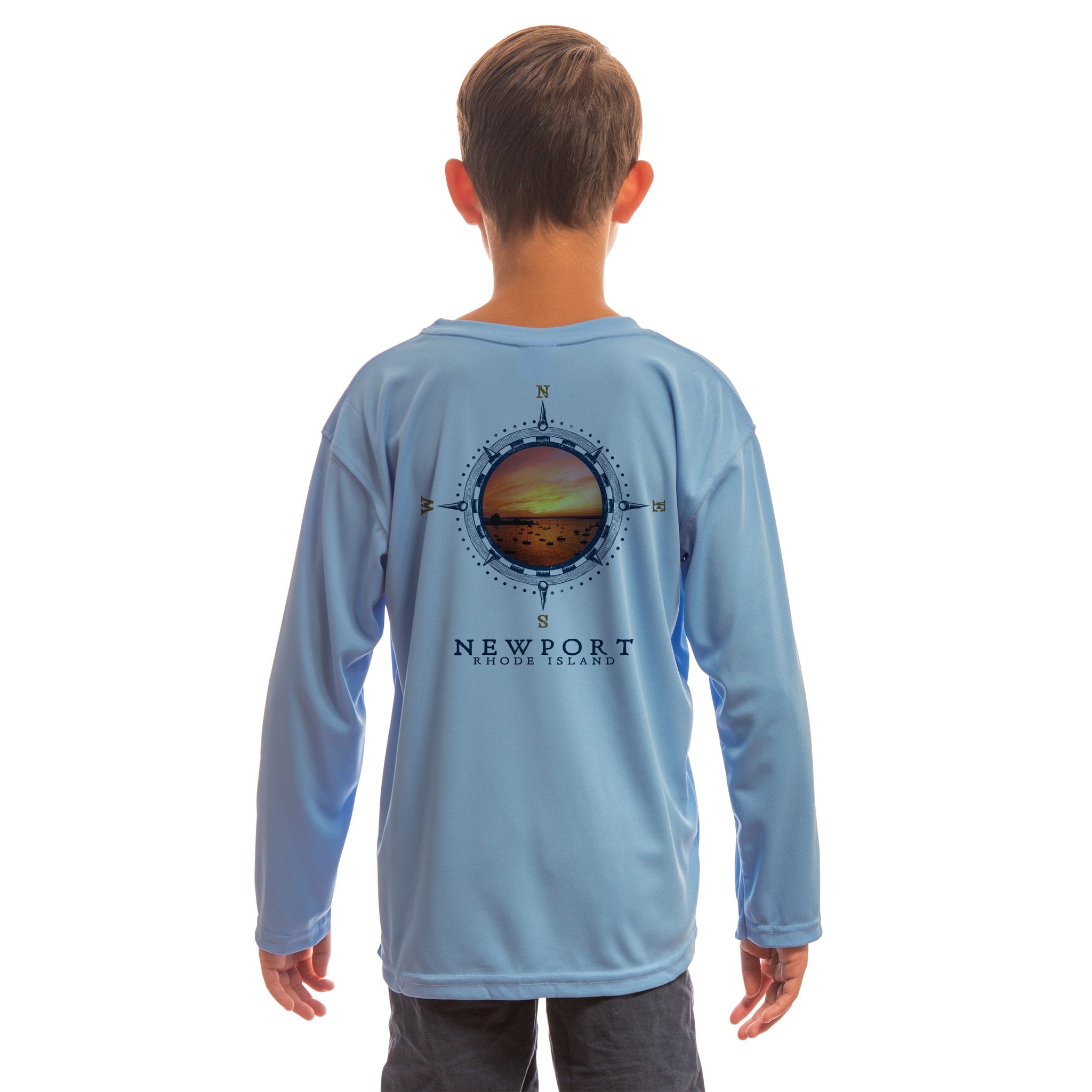 Compass Vintage Newport Youth UPF 50 Long Sleeve