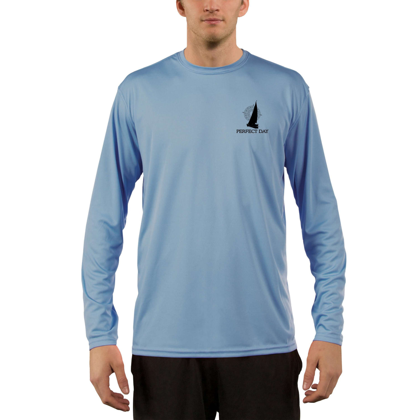 Perfect Day Perfect Day Men's UPF 5+ UV Sun Protection Long Sleeve T-Shirt - Altered Latitudes