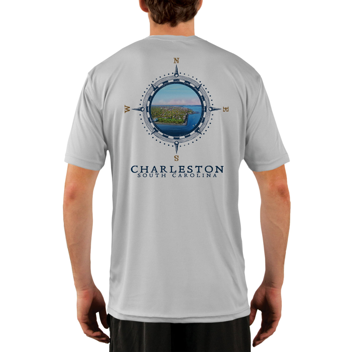 Compass Vintage Charleston Men's UPF 50+ Short Sleeve T-shirt