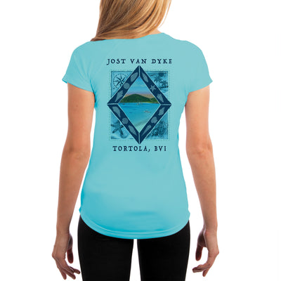 Coastal Quads Jost Van Dyke Women's UPF 50+ Classic Fit Short Sleeve T-shirt