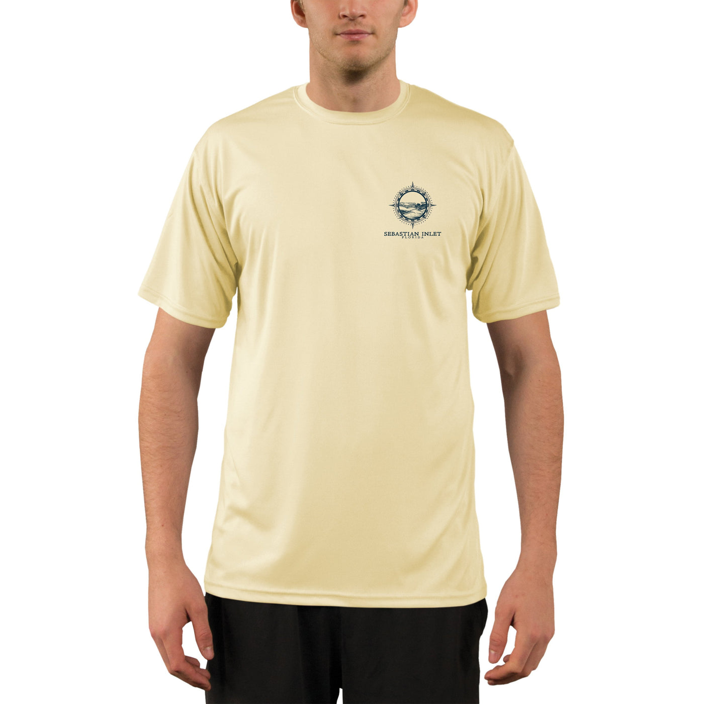 Compass Vintage Sebastian Inlet Men's UPF 50+ Short Sleeve T-shirt