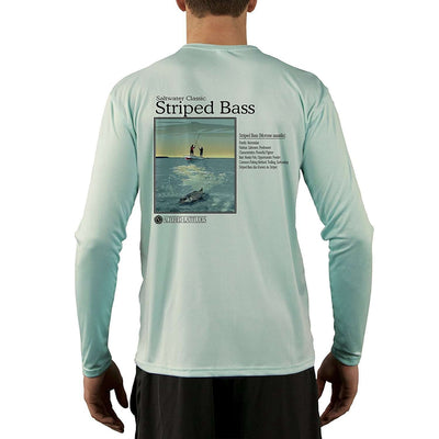 Saltwater Classic Striped Bass Men's UPF 50+ Long Sleeve T-Shirt