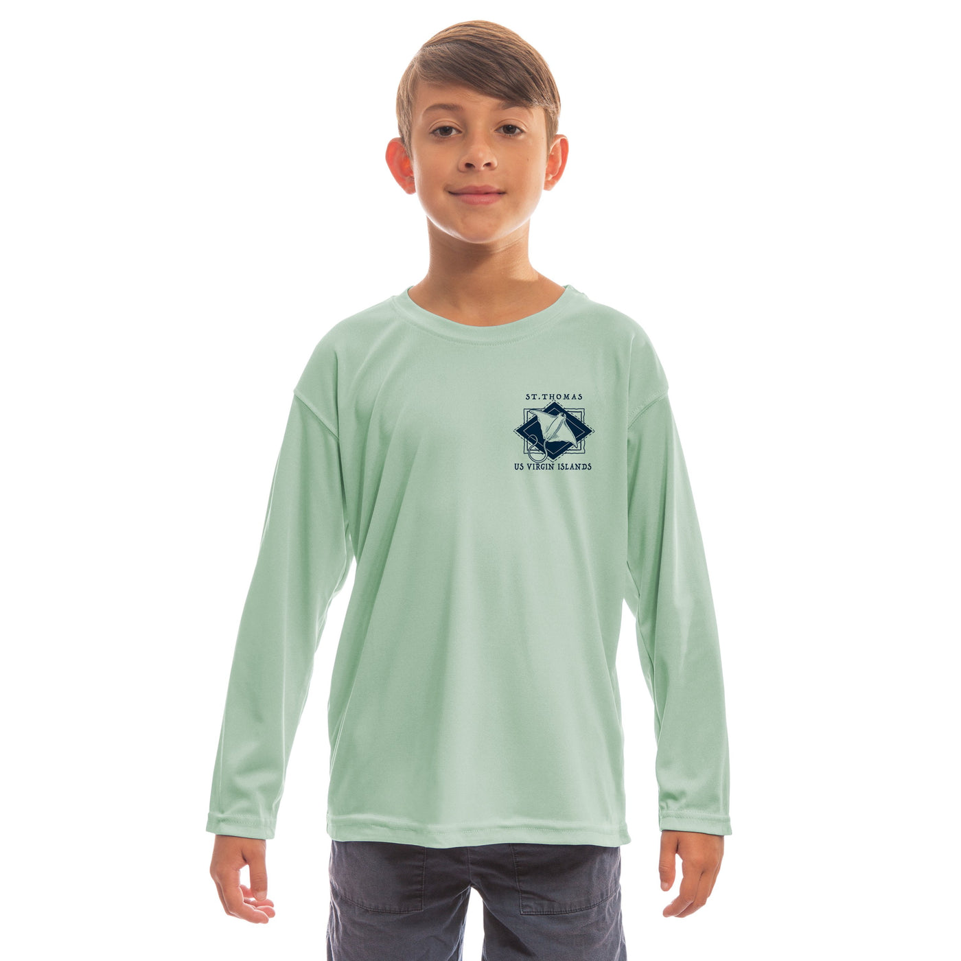 Coastal Quads St.Thomas Youth UPF 50+ UV/Sun Protection Long Sleeve T-Shirt