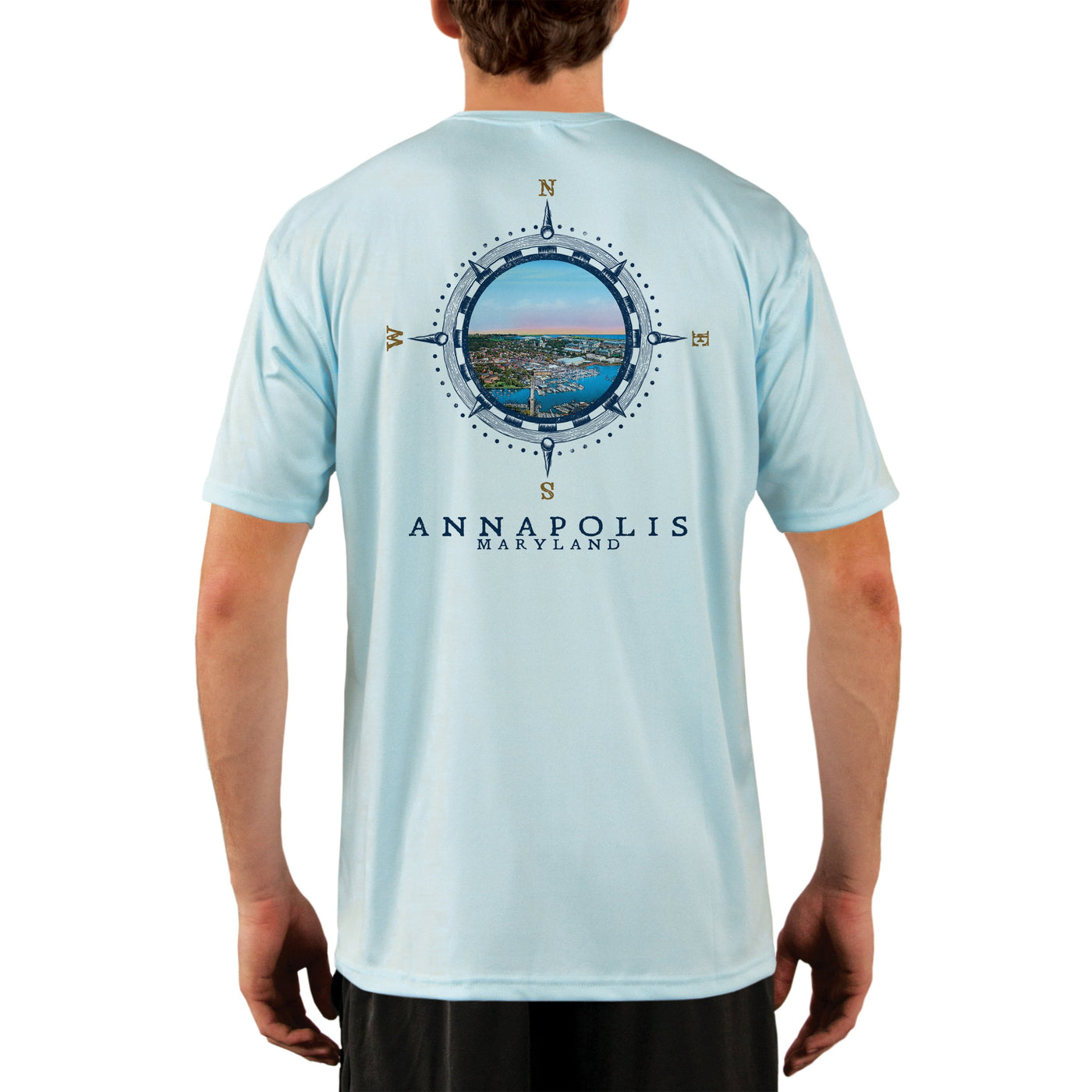 Compass Vintage Annapolis Men's UPF 50+ Short Sleeve T-shirt