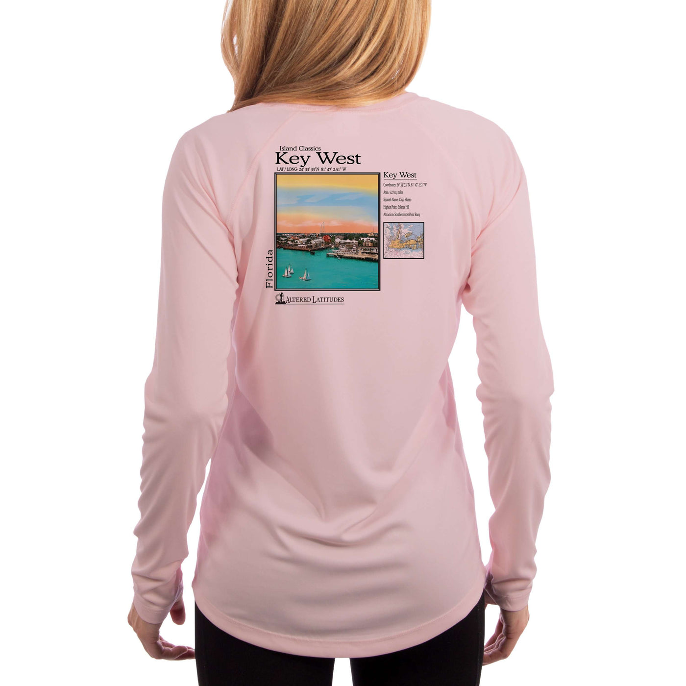 Island Classics Key West Women's UPF 50+ UV Sun Protection Long Sleeve T-shirt
