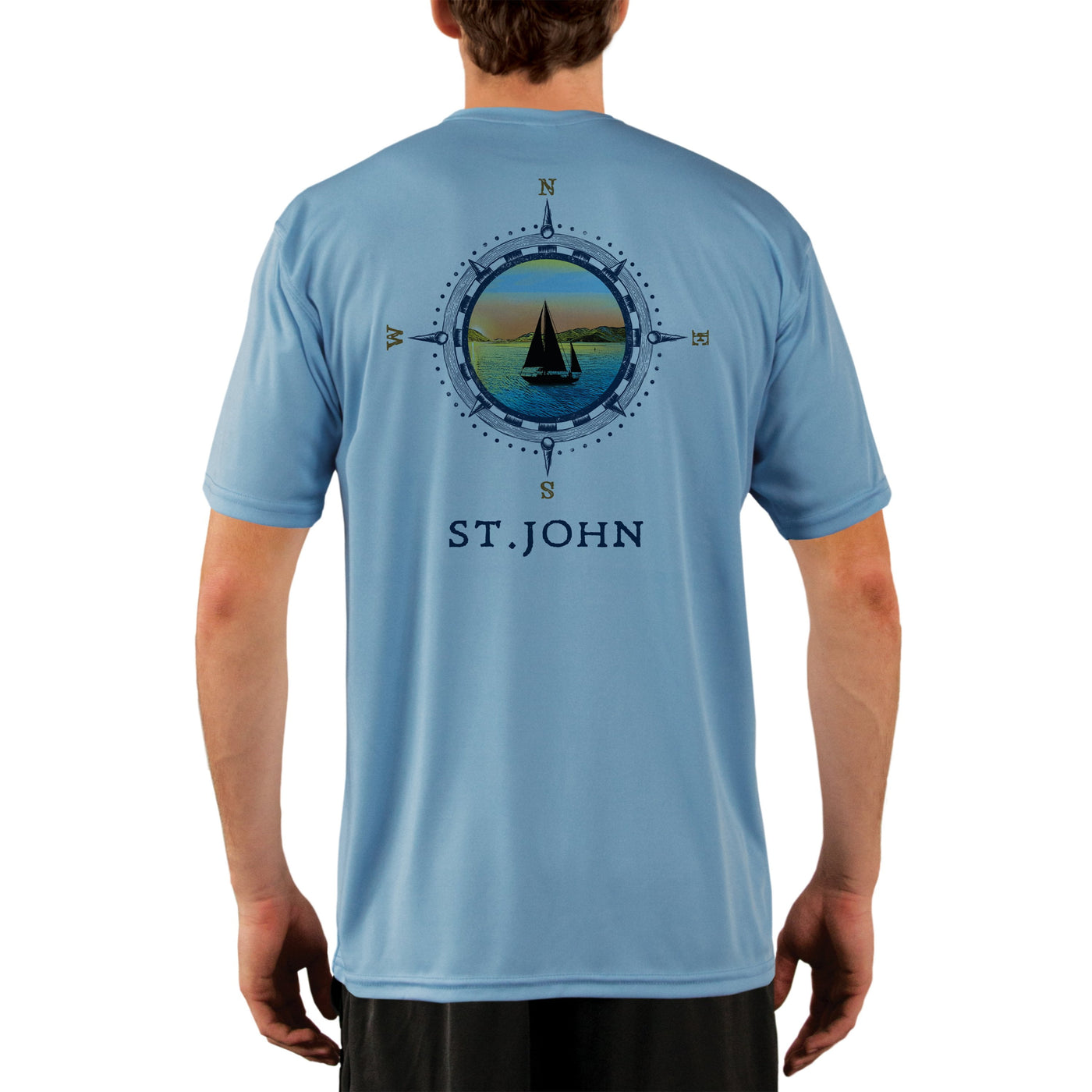 Compass Vintage St.John Men's UPF 50+ Short Sleeve T-shirt