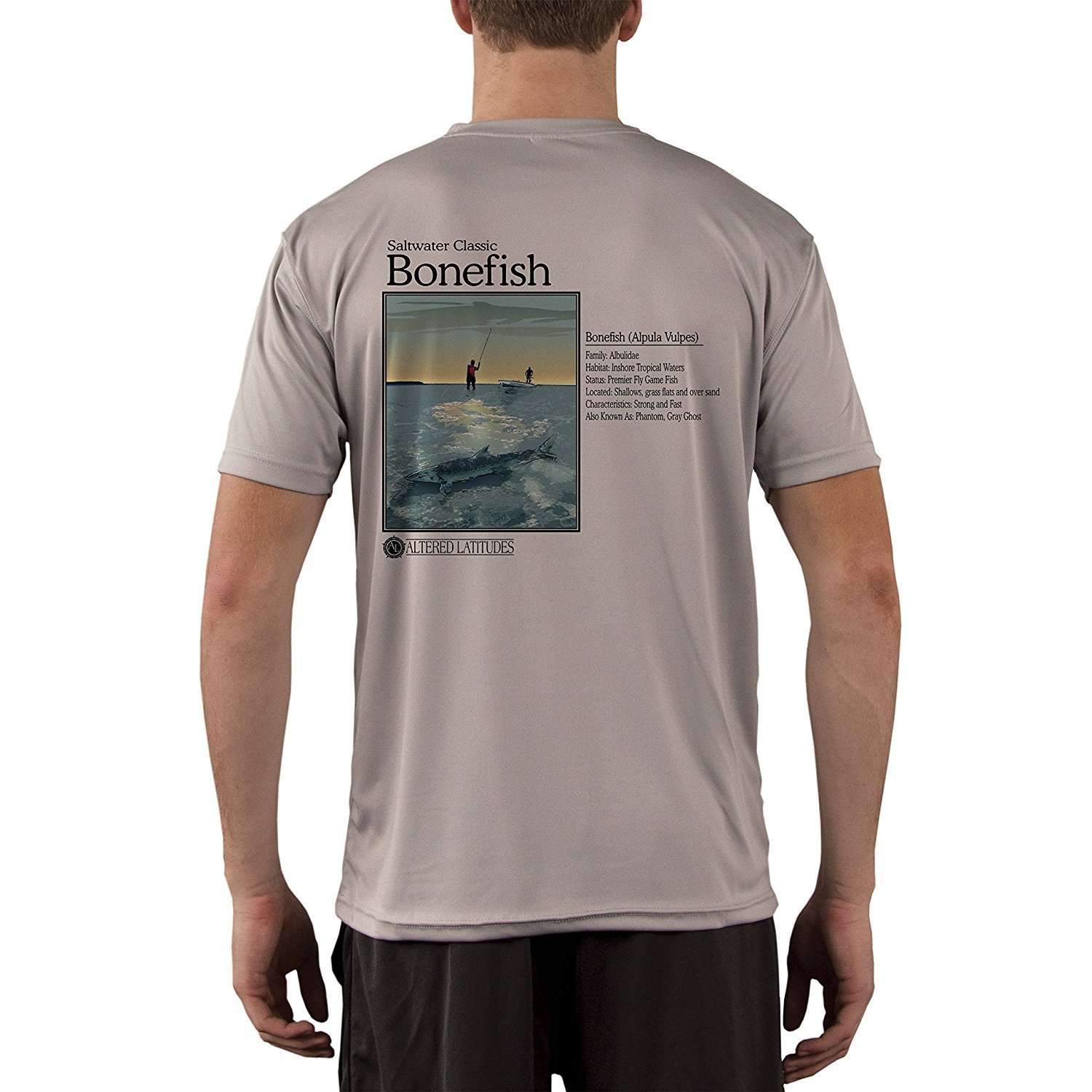 Altered Latitudes Saltwater Classic Bonefish Men's UPF 50+ Short Sleeve T-Shirt - Altered Latitudes