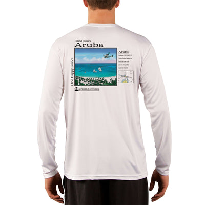 Island Classics Aruba Men's UPF 50+ UV Sun Protection Long Sleeve T-Shirt