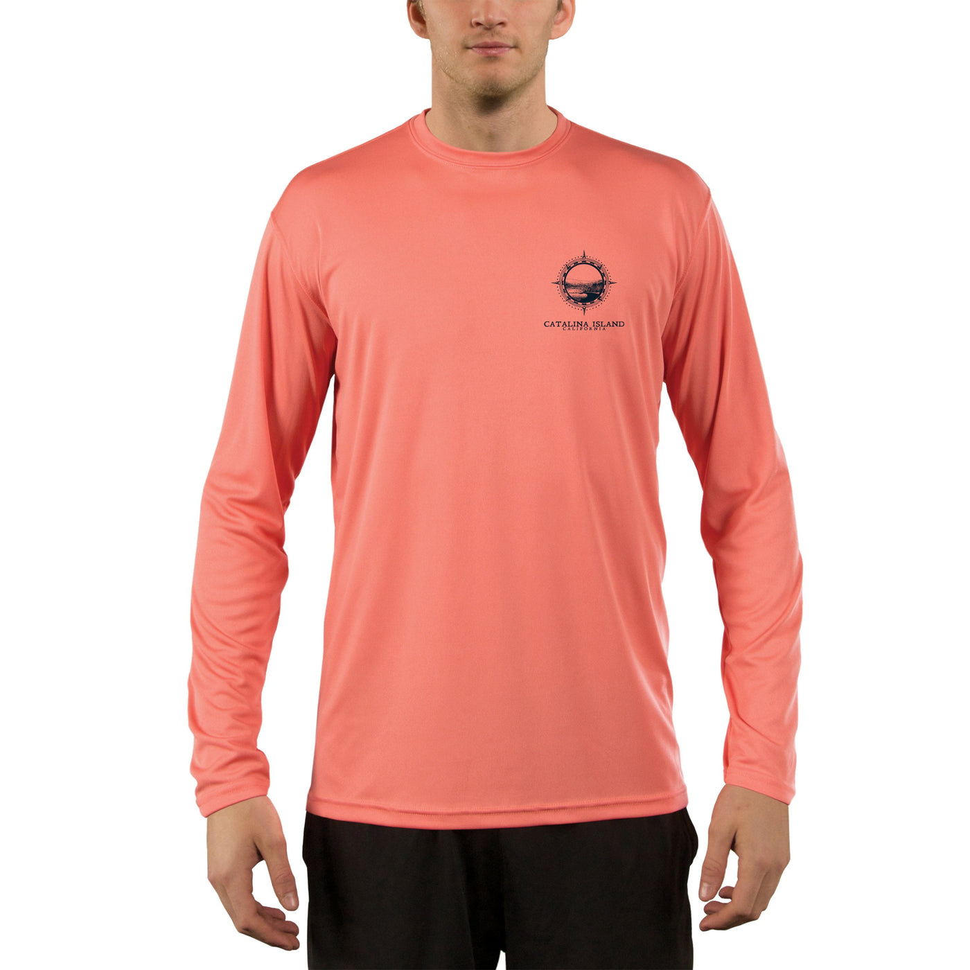 Compass Vintage Catalina Island Men's UPF 50+ Long Sleeve T-Shirt