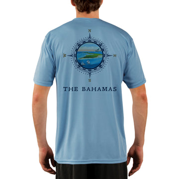 Compass Vintage Bahamas Men's UPF 50 Short Sleeve