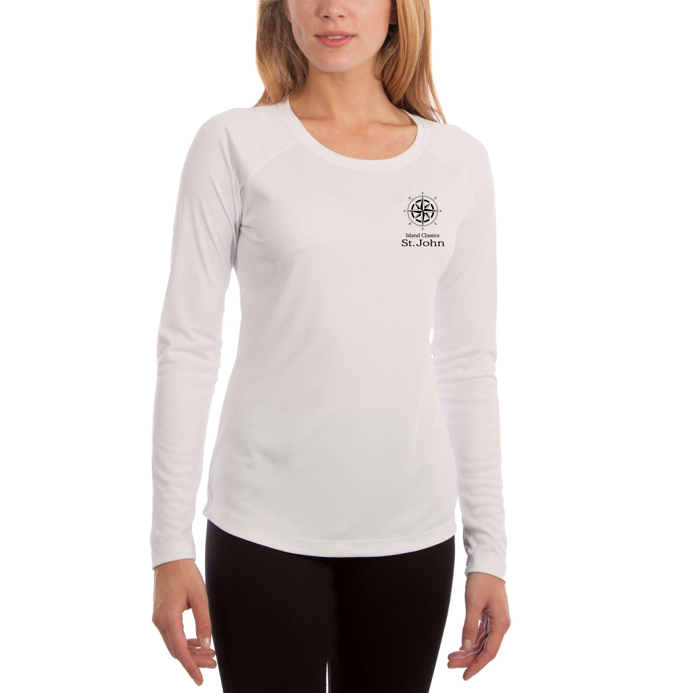 Island Classics St. John Women's UPF 50+ UV Sun Protection Classic Fit Long Sleeve T-shirt