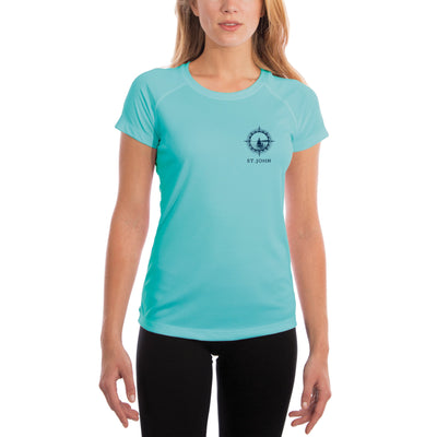 Compass Vintage St.John Women's UPF 50+ Classic Fit Short Sleeve T-shirt