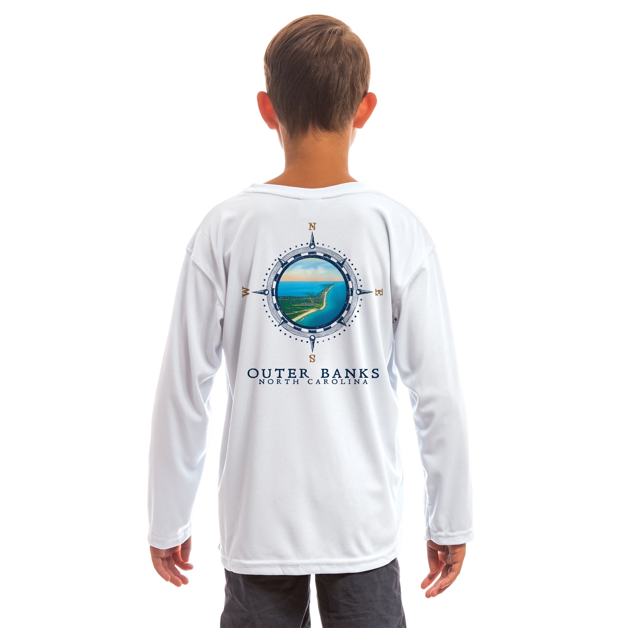 Compass Vintage Outer Banks Youth UPF 50 Long Sleeve