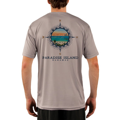 Compass Vintage Paradise Island Men's UPF 50+ Short Sleeve T-shirt