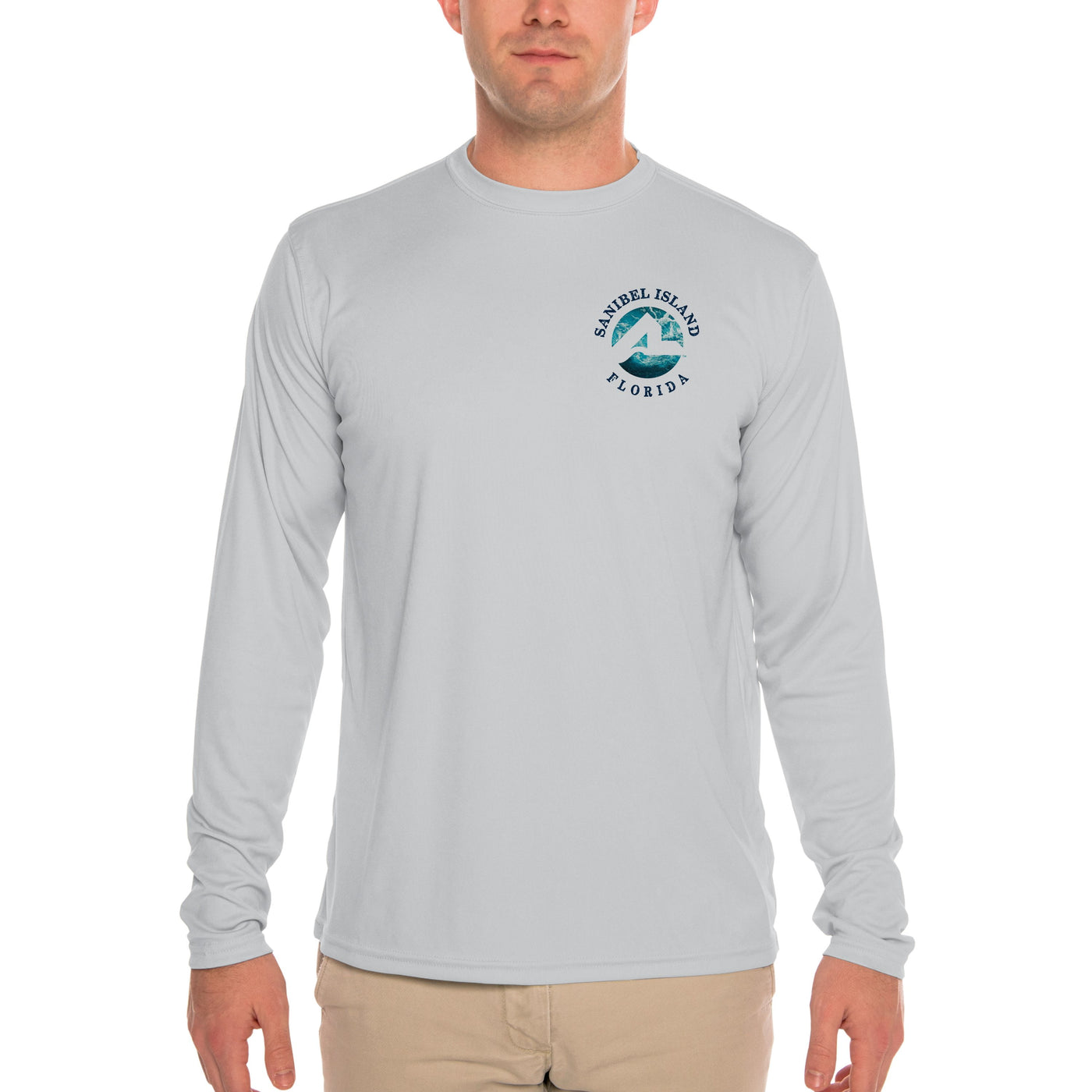 Fish Charts Sanibel Island Men's UPF 50+ Long Sleeve T-Shirt
