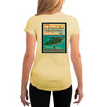 Vintage Destination Key Biscayne Women's UPF 5+ UV Sun Protection Short Sleeve T-shirt - Altered Latitudes