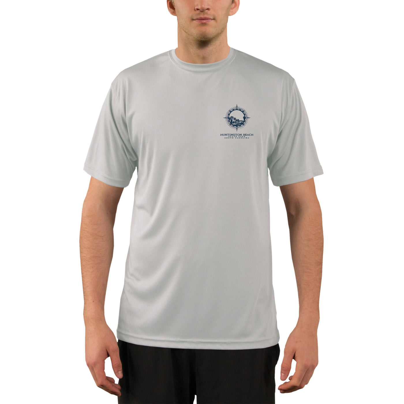 Compass Vintage Huntington Beach  Men's UPF 50+ Short Sleeve T-shirt