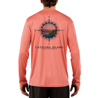 Compass Vintage Catalina Island Men's UPF 50+ Long Sleeve T-Shirt