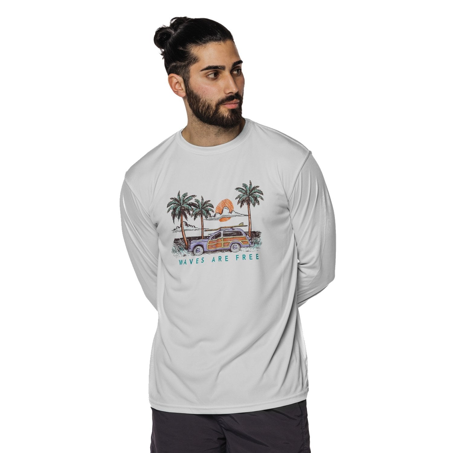 Men's Waves are Free UPF 50 Long Sleeve