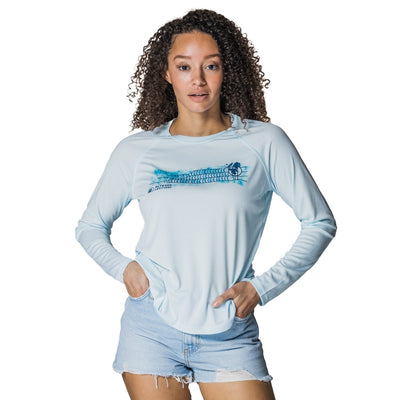 Women's Swell Stripes Sun Protection Long Sleeve
